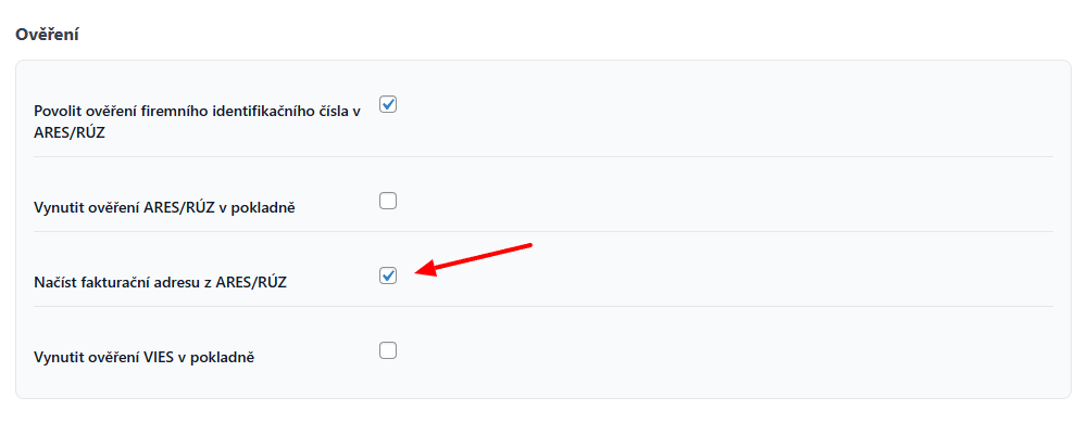 Plugin Toret EU VAT - automatické doplňování fakturačních údajů z rejstříku ARES/RÚZ