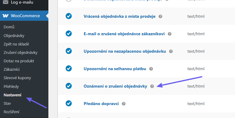 Toret Toolkit Plugin - order cancellation email settings
