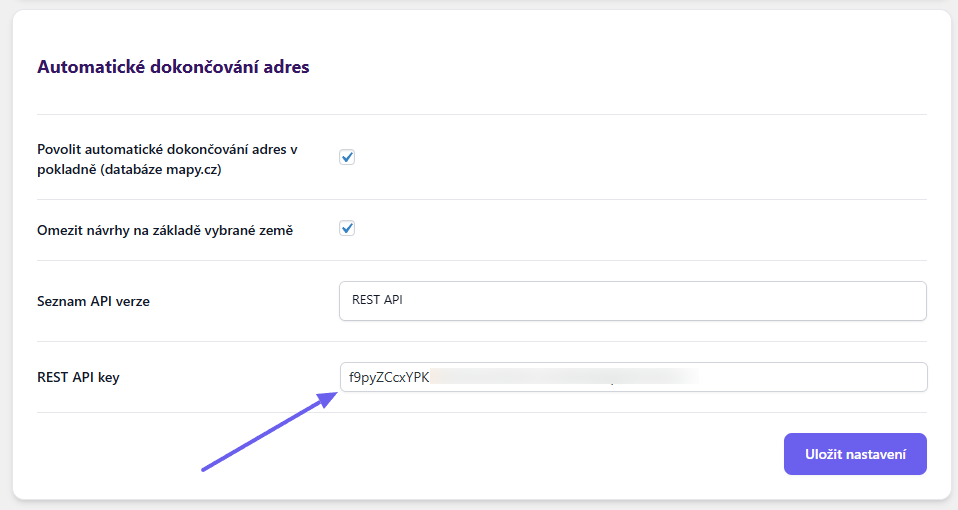 Toret Toolkit Plugin - address autocomplete settings