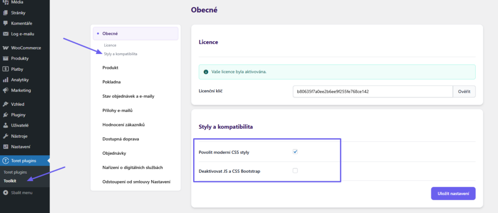 Toret Toolkit Plugin - style settings