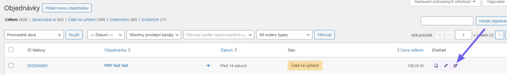 Toret iDoklad Plugin - manual invoice creation