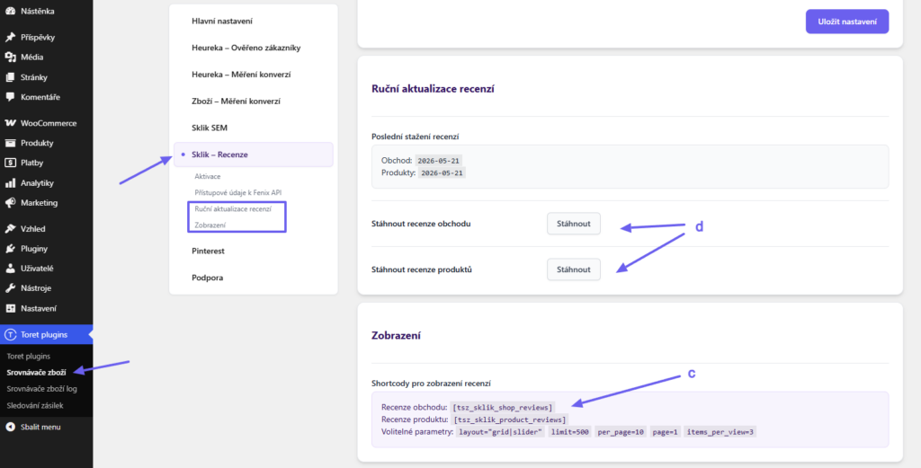 Plugin Srovnávače zboží - Fenix API recenze 2