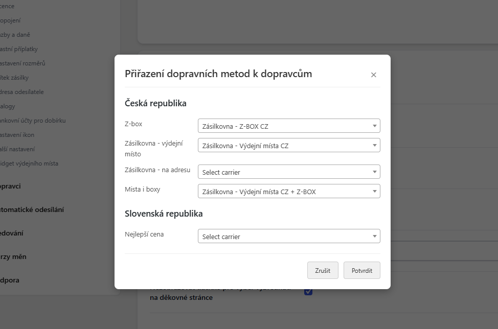 Plugin Toret GO balík - nastavení widgetu