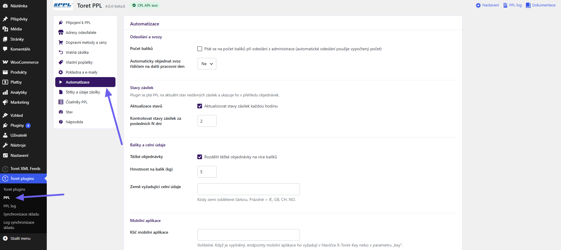 Toret PPL 4 – Automatizace
