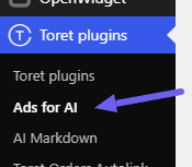 Toret Ads for AI - Aktivace licence